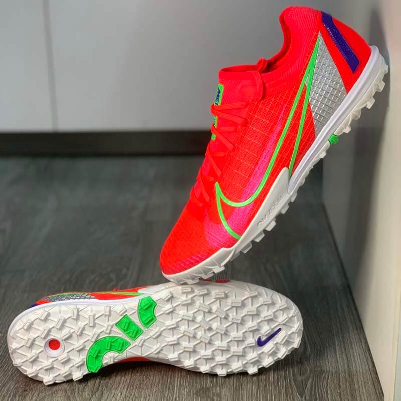 Nike Mercurial Zoom Vapor 14 Pro TF Spectrum - Bright Crimson/Metallic Silver - CV1001-600